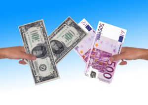 Conversión de divisas: euros a dólares